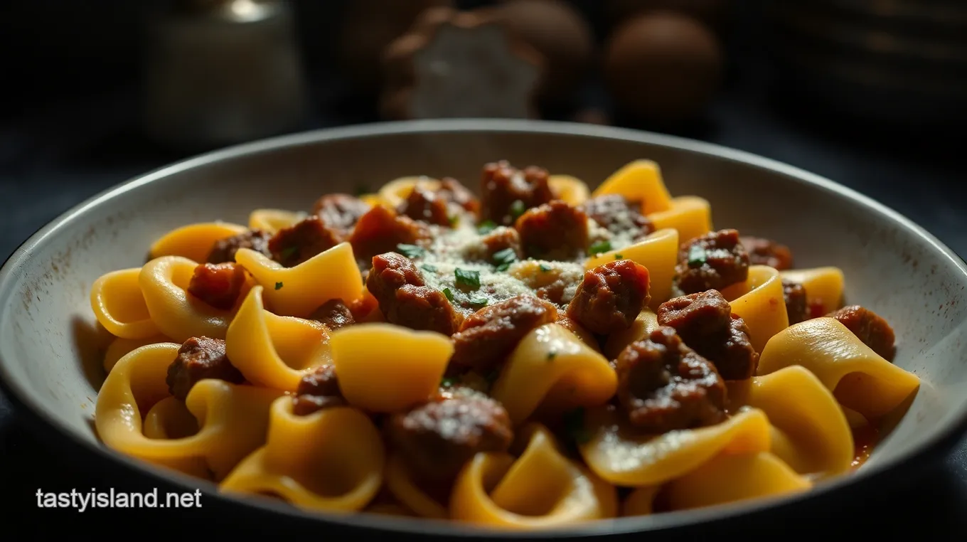 Cheesesteak Tortellini in Rich Provolone Sauce