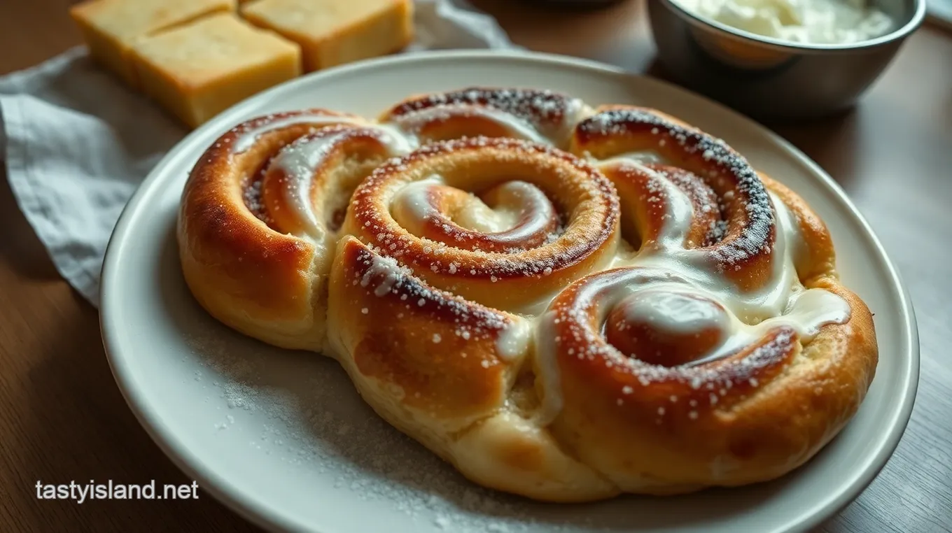 Cinnamon Roll Cheese Danish Delight