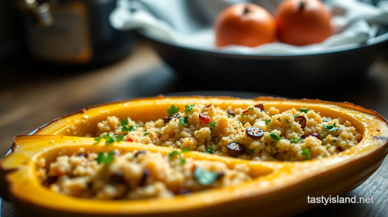 Coquina Squash: Savory Stuffed Coquina Squash Boats