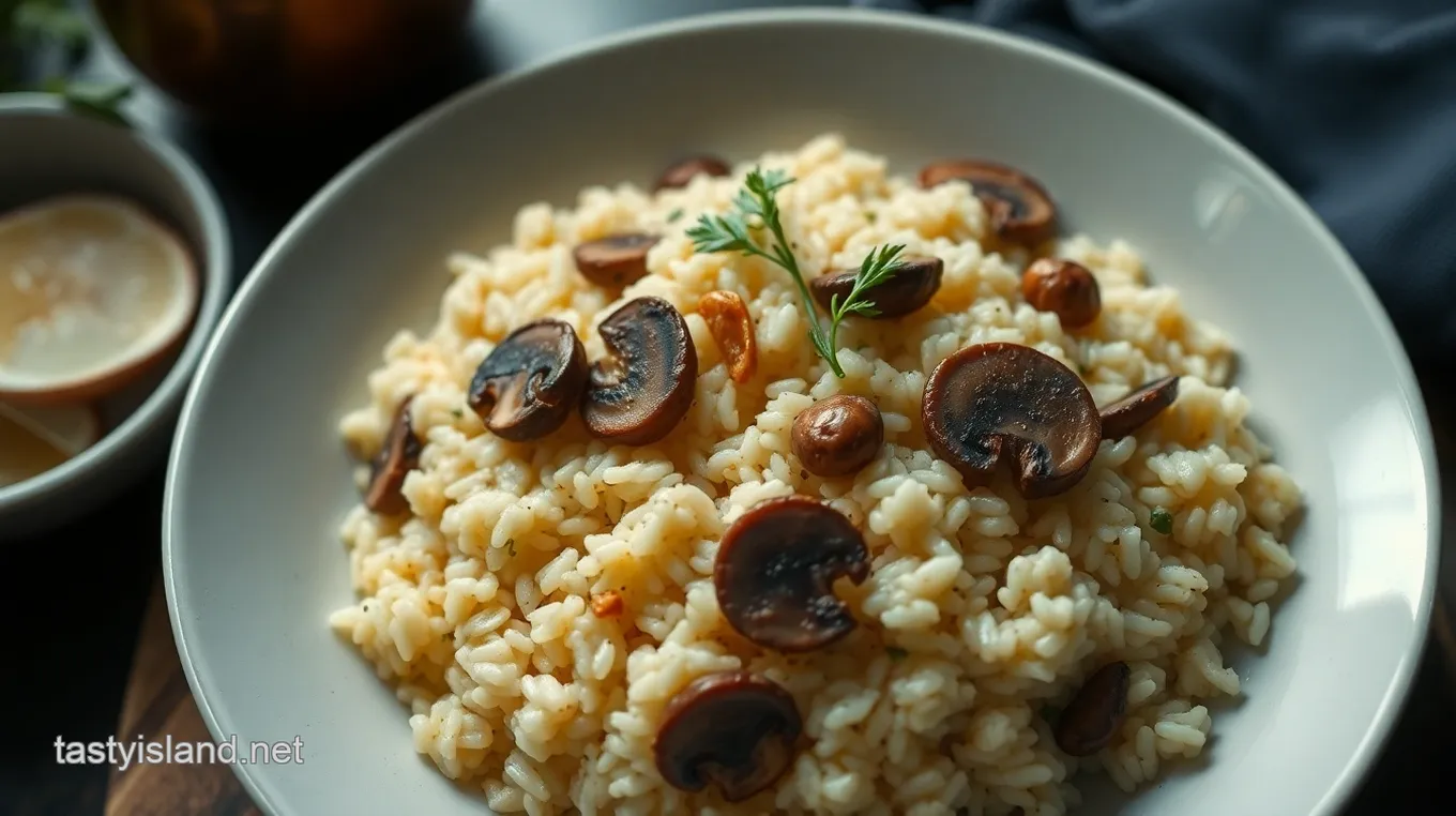 Creamy Mushroom Risotto with Gruyère