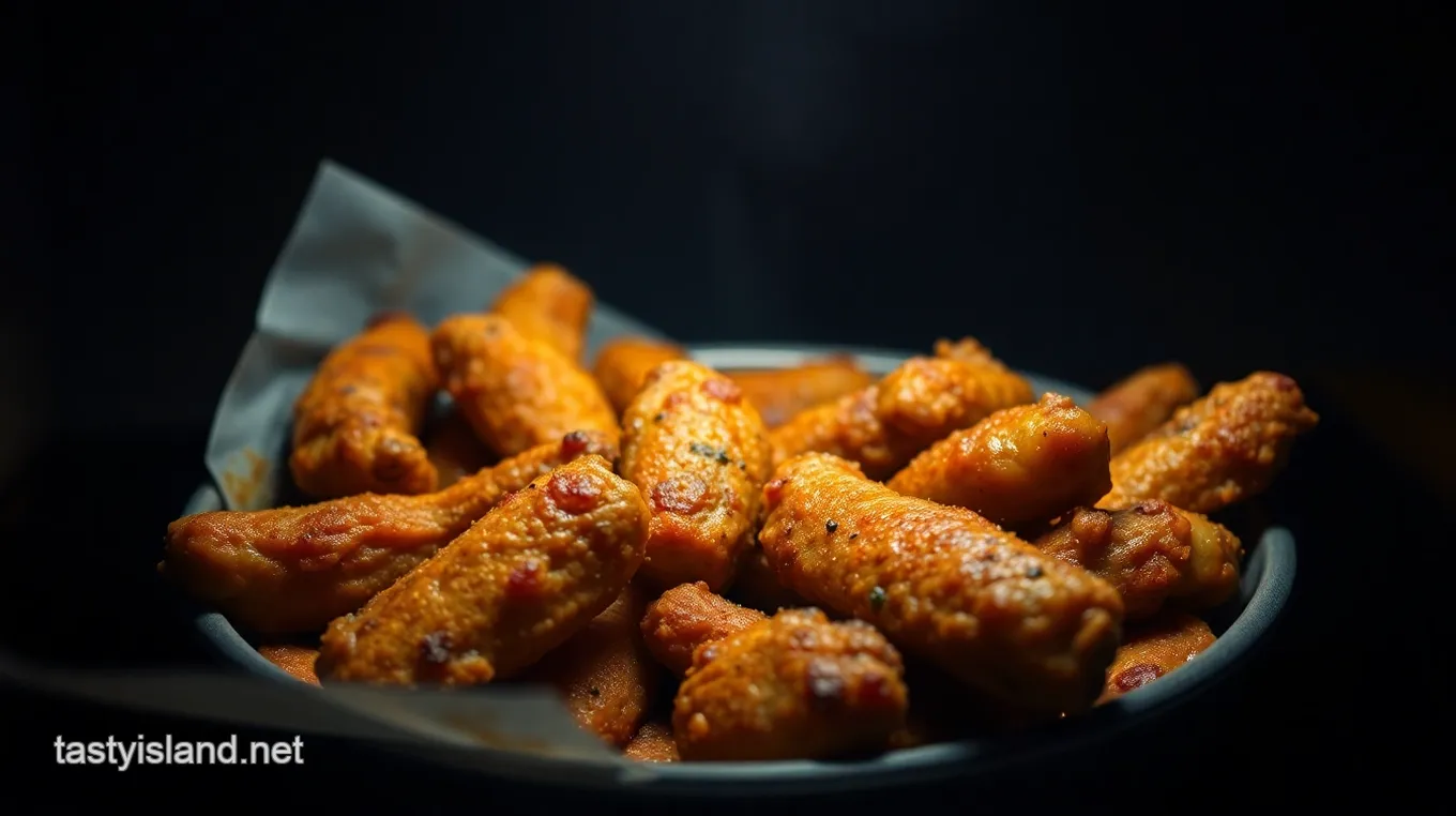 Crispy Air Fryer Chicken Wings with Garlic Parmesan Sauce