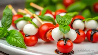 Assemble Mini Caprese Skewers in 15 Mins