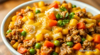 Bake Ground Beef Hotdish: Comforting Goodness