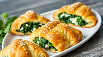 Bake Savory Spinach Croissants in 35 Minutes