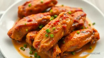 Baked Chicken Wings with Spicy Flavor