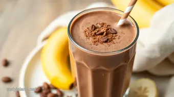 Blend Flaxseed Chocolate Smoothie Delight