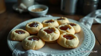 Delicious Old-Fashioned Thumbprint Cookies: My Grandma’s Secret! recipe card