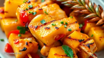 Grilled Pineapple Skewers - Sweet & Juicy Treat