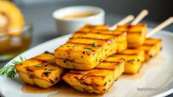 Grilled Pineapple Skewers with Honey Glaze