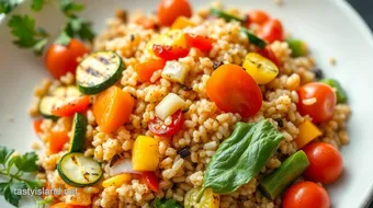 Grilled Quinoa Salad with Colorful Veggies