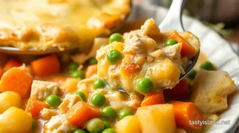 Ultimate Comfort: My Grandmother's Homestyle Chicken Pot Pie Recipe recipe card