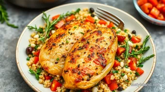 Roasted Chicken with Quinoa Tabbouleh