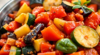 Sauteed Ratatouille with Fresh Veggies