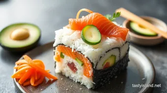 Sushi Cake: 5 Creative Ways to Make This Delightful Sushi Dessert recipe card