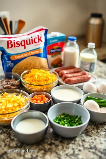 Bisquick Sausage Muffins ingredients