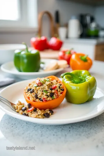 Chef s Apron Stuffed Bell Peppers steps