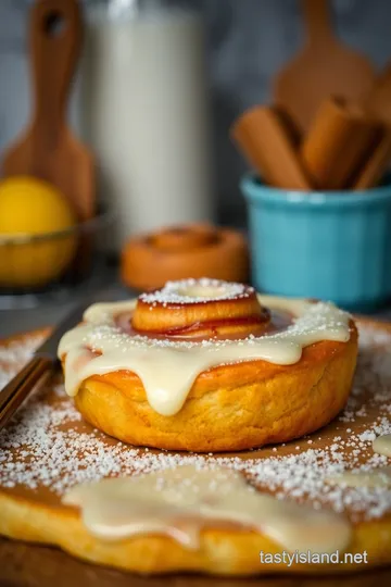 Cinnamon Roll Cheese Danish Delight presentation