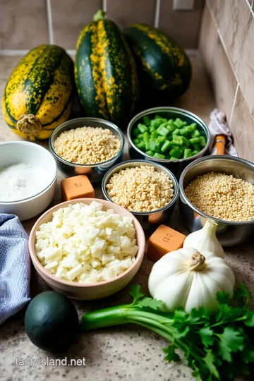 Coquina Squash: Savory Stuffed Coquina Squash Boats ingredients