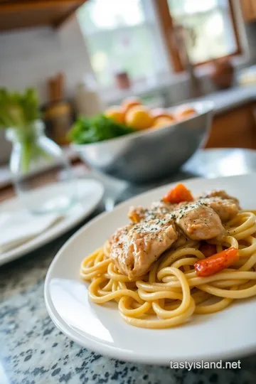 Creamy Fettuccine Chicken Marsala steps