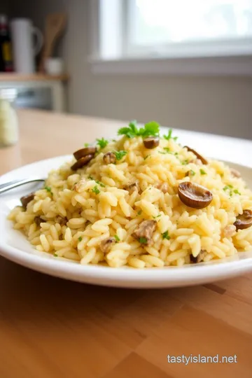 Creamy Mushroom Risotto with Gruyère steps