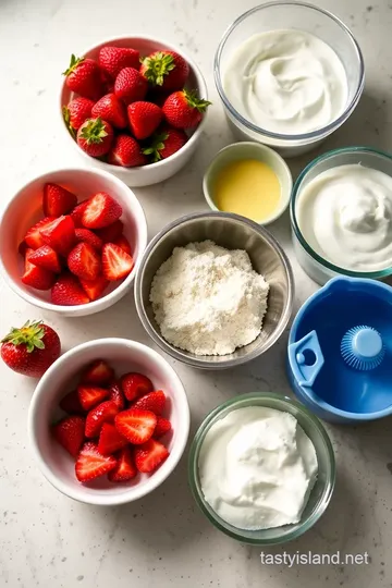 Easy Strawberry Shortcake Parfait Recipe ingredients