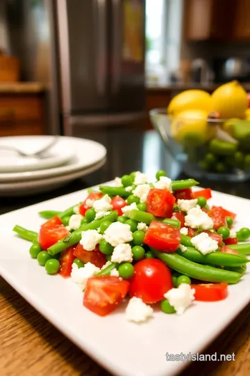 Fresh Snappy Pea Salad with Mint and Feta steps