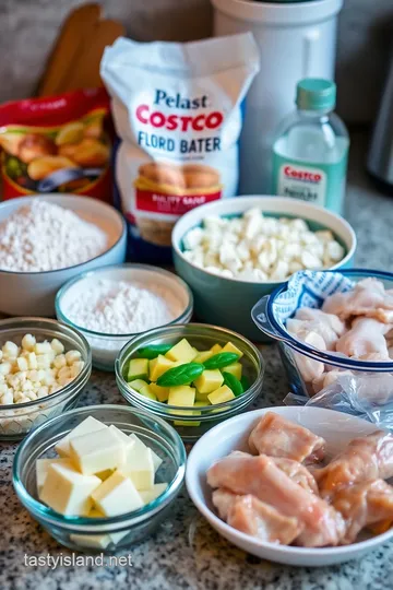 Healthier Costco-Style Chicken Bake ingredients