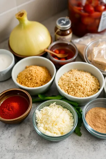 Healthy Blooming Onion with Zesty Salsa ingredients