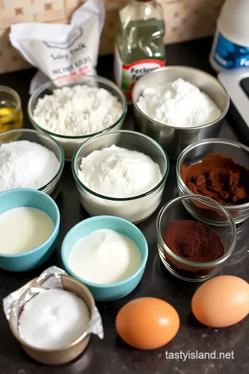 Heart-Shaped Red Velvet Cake ingredients