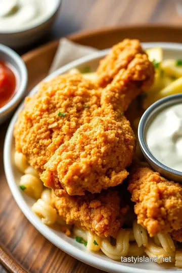 Krispy Krunchy Chicken: Perfectly Seasoned Fried Chicken presentation