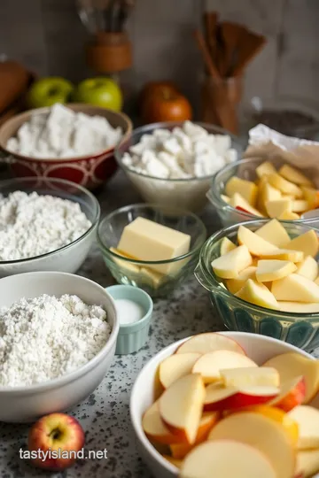 Lattice-Topped Apple Pie ingredients