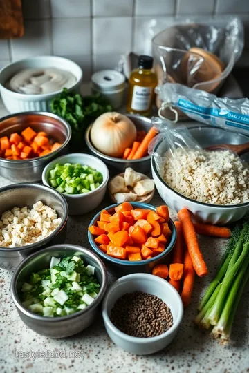 Leftover Turkey Quinoa Soup ingredients