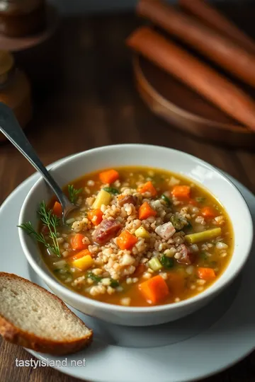 Leftover Turkey Quinoa Soup presentation