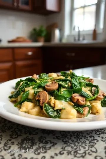 Savory Spinach and Mushroom Bake steps