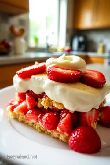 Strawberry Shortcake with Captain Crunch Crust steps