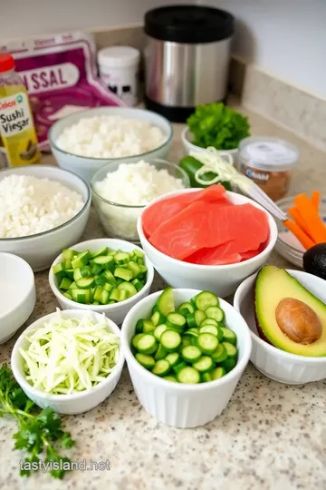 Sushi Cake ingredients