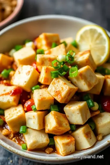 Velvety Tofu Delight presentation