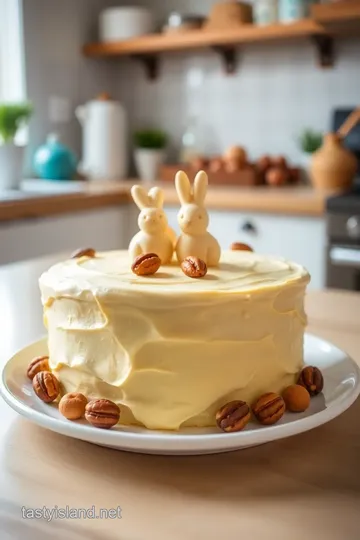 Yellow Cake Chocolate Frosting with.nuts and bunny: The Ultimate Recipe for Celebrations! steps